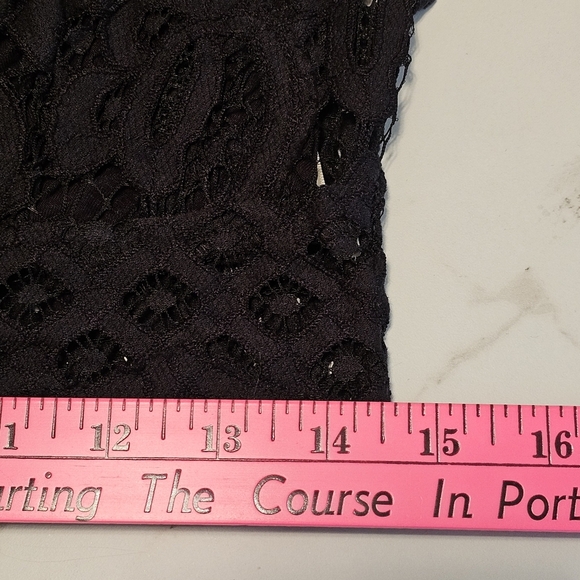 Free People Black Adella Crochet Bralette Black Lace Large - Picture 9 of 13